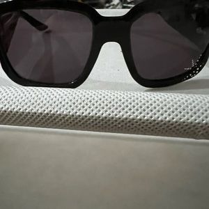 DIOR Vintage Womens Designer Crystal Sunglasses